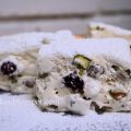 Nougat de pistachos y arandanos