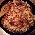 Revuelto de huevos con níscalos y jamón ibérico[...]