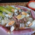 Ensalada de patatas con salsa mayonesa y yogurt