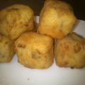 Cubitos de croquetas de cocido....