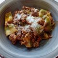 Farfalle con carne