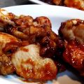 Alitas de pollo con soja y miel