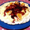 El desafio: Pavlova de naranja y frutos rojos