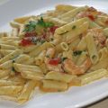 PASTA CON LANGOSTINOS AL CURRY