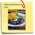 Higado con bolas de arroz y maiz