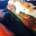 Lasaña de calabacín y salsa boloñesa