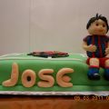tarta campo de futbol y receta de suizo