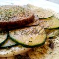 Hamburguesas de algas con ensalada de laminados