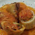 Calamar relleno de jamón ibérico salteado con[...]