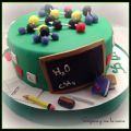 Tarta para profesora de Química