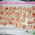 ROLLITOS DE SALMON Y PHILADELPHIA
