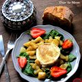 Ensalada de Espinacas, pera caramelizada y[...]
