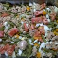 ensalada de judías verdes y huevos duros