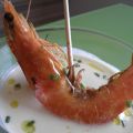 Ajoblanco con langostino
