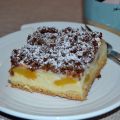 TARTA DE QUESO CON MELOCOTONES