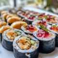

Sushi Dulce de Frutas y Crema de Cacahuete 


