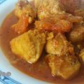 Pechuga de pollo guisada con tomillo