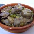 Higados de pollo en salsa