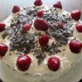 TARTA DE CHOCOLATE Y FRESAS