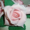 Rosas modeladas con fondant