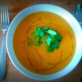 Crema de zanahoria y cilantro