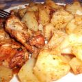Pollo al horno con patatas