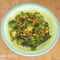 Garbanzos al curry con brócoli y espinacas