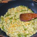 Wok de arroz primavera con quinoa