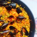 Arroz con mejillones y langostinos