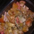 Ensalada de mandarina con gambas