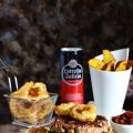Hamburguesa de ternera y batata con aros de[...]