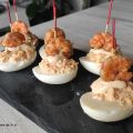 HUEVOS RELLENOS DE LANGOSTINOS