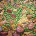 Arroz de matanza con hortalizas (y postre)