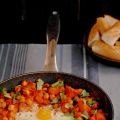 Sartenada de boniatos asados con garbanzos y[...]