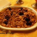 Tajine de pollo con ciruelas pasas