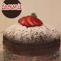 Brownie con cacao en polvo y Amigo Invisible