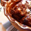 Tajín de cordero con confitura de tomate