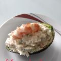 Aguacates rellenos de langostinos