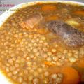 LENTEJAS CON CHORIZO Y MORCILLA