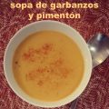 SOPA DE GARBANZOS Y PIMENTÓN
