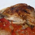 Pollo al horno con verduras