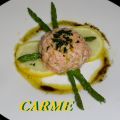 Tartar de salmón marinado