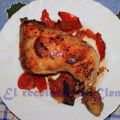 Muslo de pollo al horno