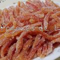 PIELES DE NARANJAS Y LIMON CONFITADAS