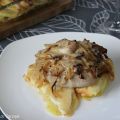 Lomo Encebollado con Salsa de Gouda Viejo