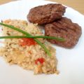 Hamburguesas de ternera con arroz jugoso[...]