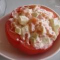 Tomates rellenos de queso