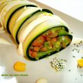 Canelones de calabacín y lentejas
