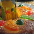 Roscón de Reyes relleno de mazapán