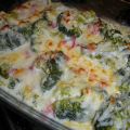 Brocoli gratinado con bechamel de Maizena